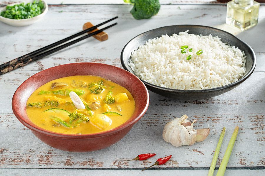 Teppanyaki Vegetable Curry, Baby Potatoes