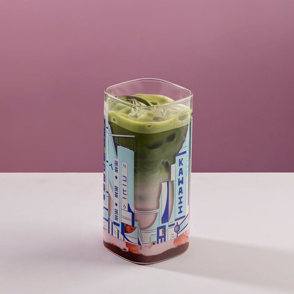 Iced Strawberry Matcha Latte