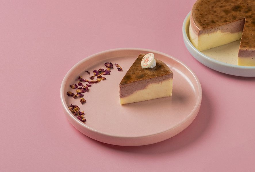 Sakura Yuzu Burnt Basque Cheesecake