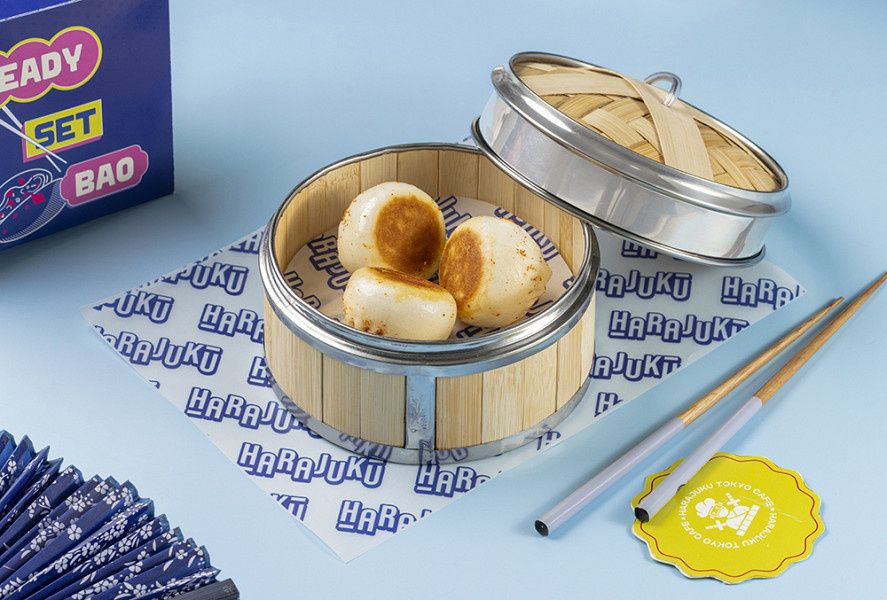 Togarashi Crusted Basil Chicken Bun [3 Pcs]