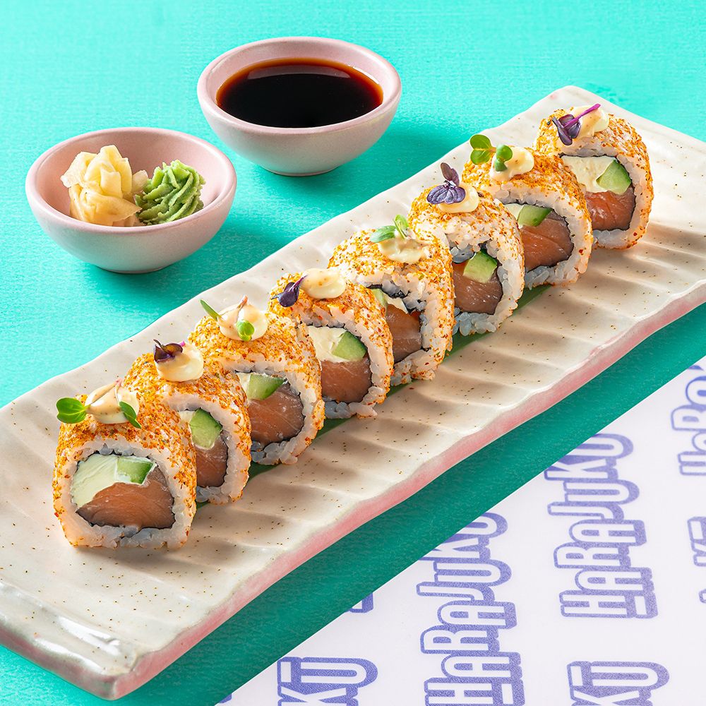 Spicy Salmon Cream Cheese Roll