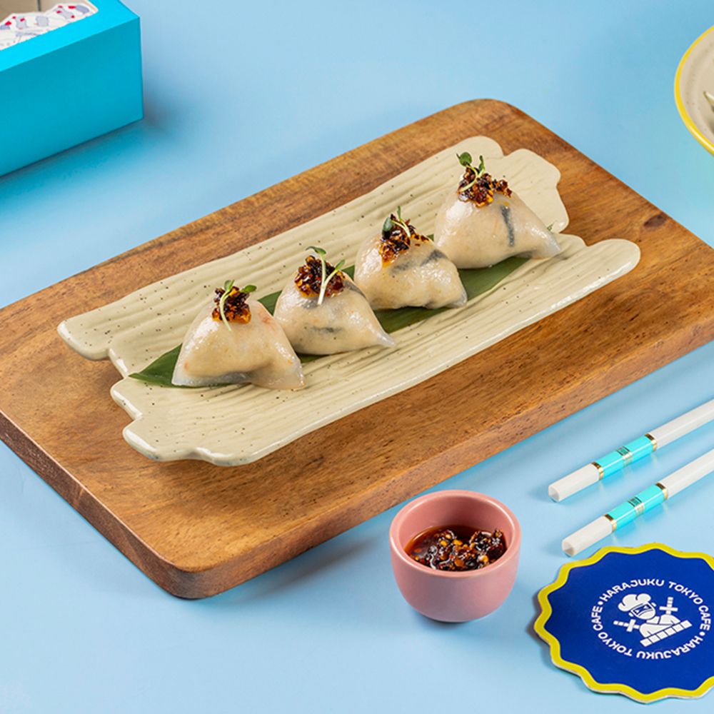 Prawn Enoki and Seaweed Dumplings