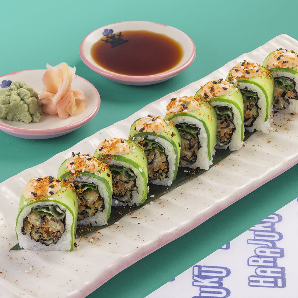 Aubergine Tempura Roll