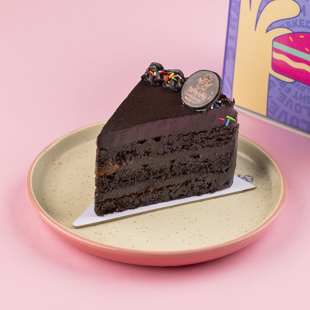 Old-Fashioned Chocolate Cake Slice