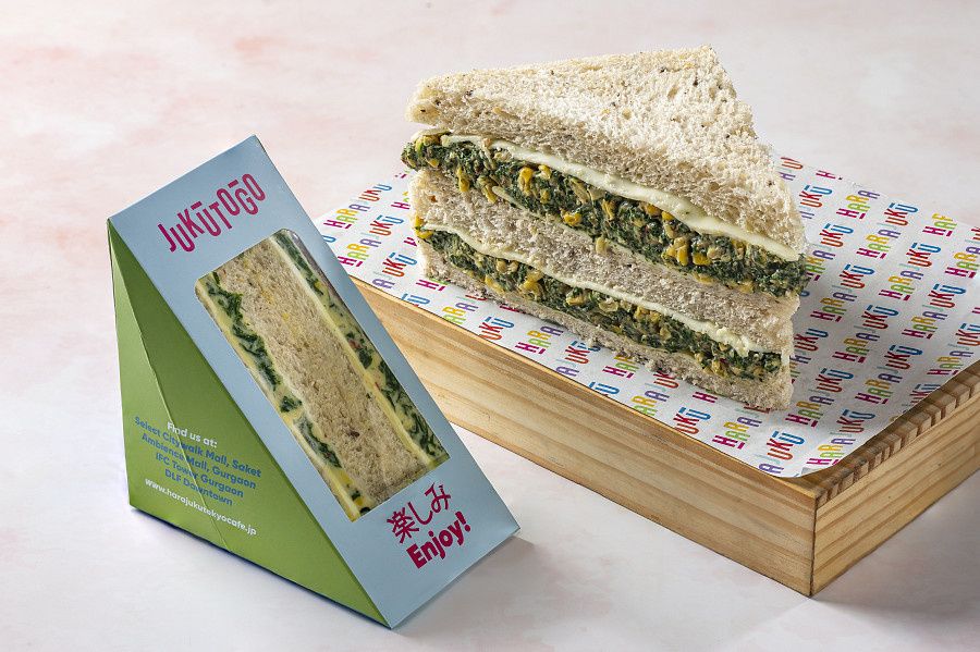 Corn & Spinach Sandwich