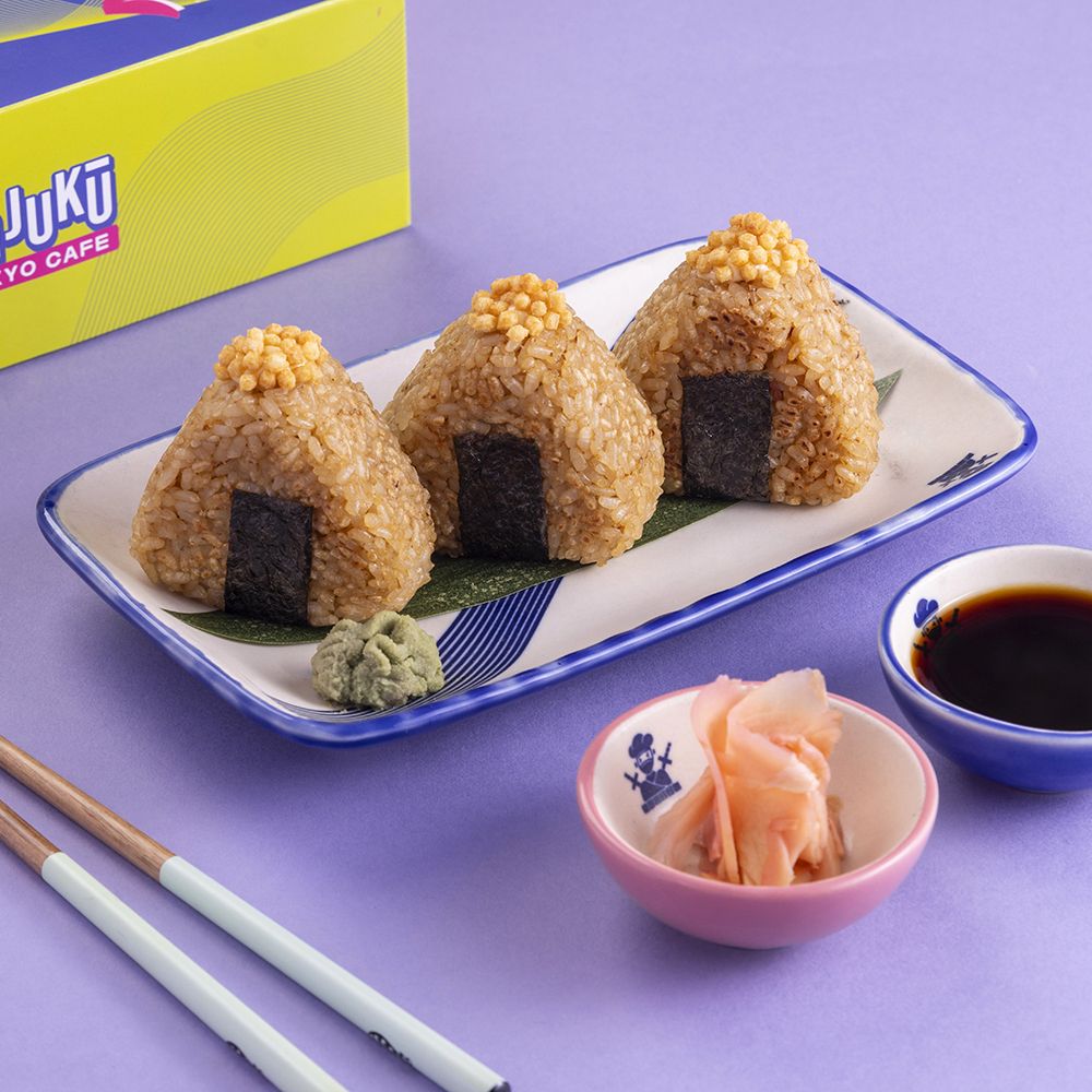 Edamame Cream Cheese Onigiri