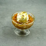 Moong Dal Halwa With Vanilla