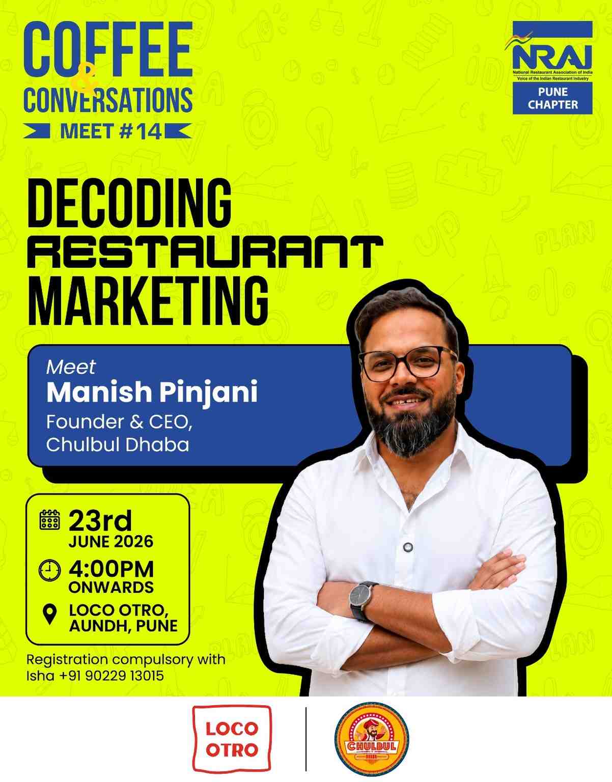 Chulbul Dhaba Founder Speaks at NRAI Pune's Coffee & Conversation on Restaurant Marketing