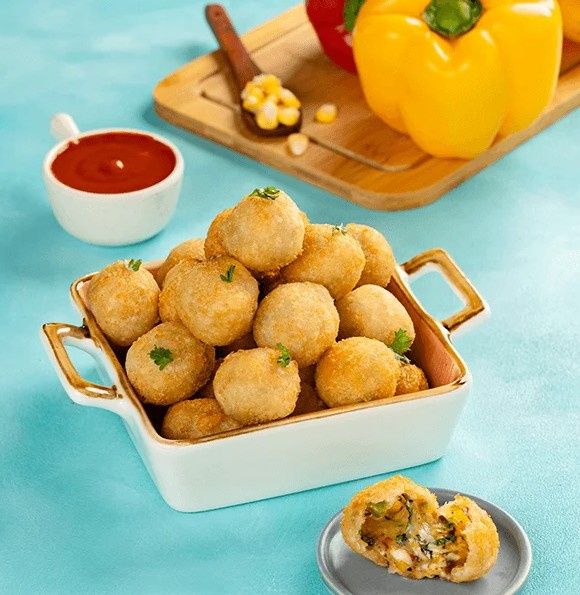 Frozen Cheese Corn Balls
