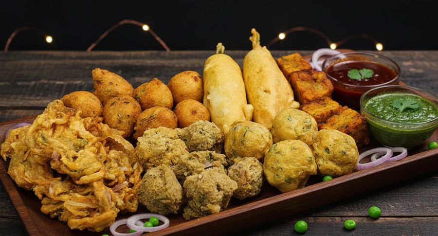 Assorted Bhajiya Platter