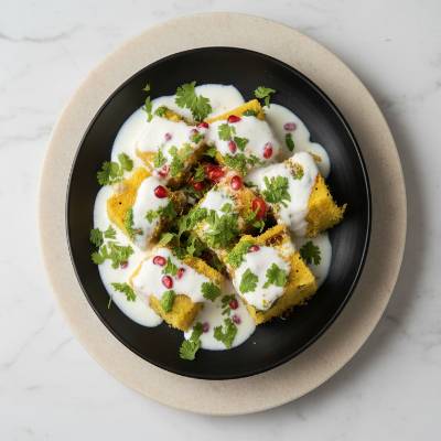 Dahi Khaman Dhokla Chaat