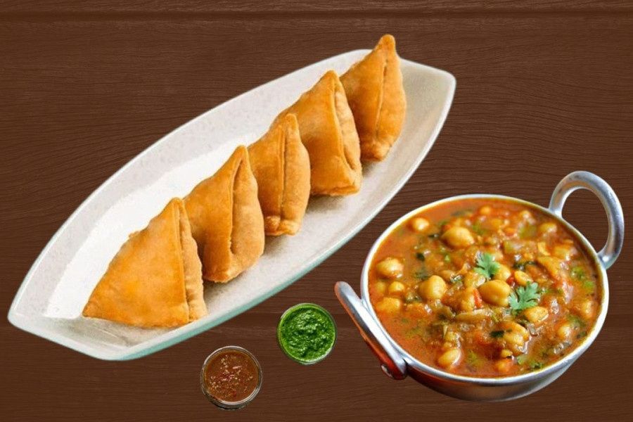 Chole Mini Samosa