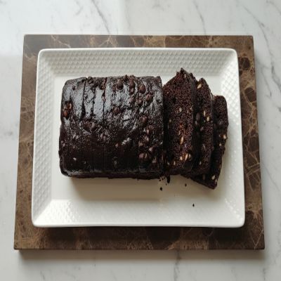 Chocolate Walnut Bar Cake