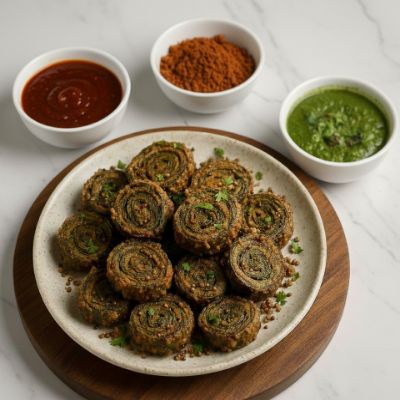 Lasaniya Patra (Garlic Aluwadi)