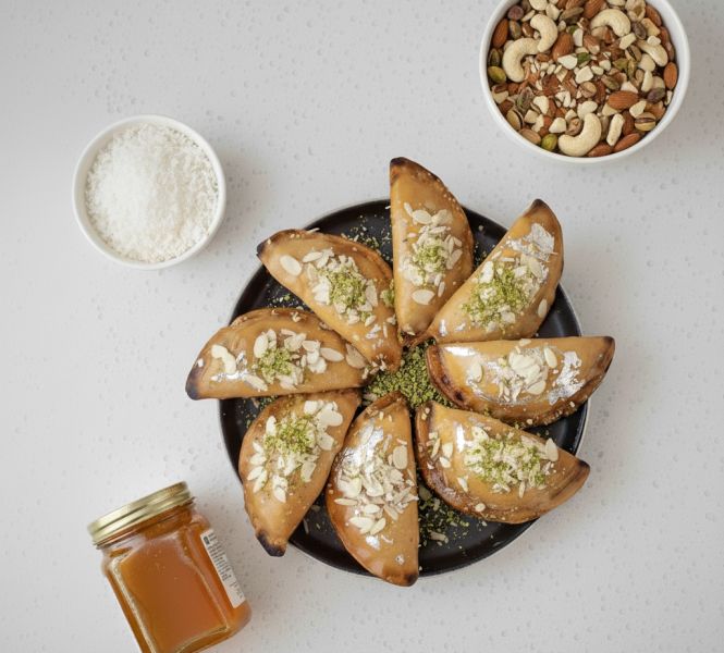 Baked Dryfruit Gujiya