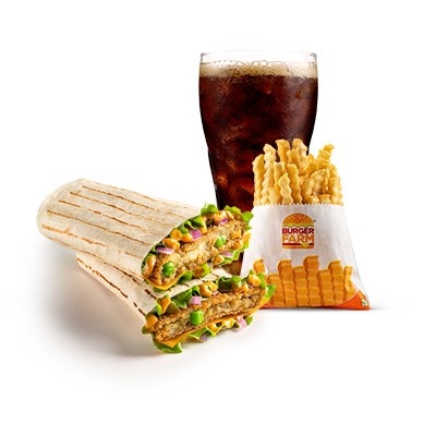 cheese masala wrap meal