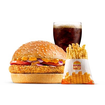 Chicken Burger Shot Meal