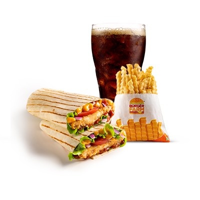 Farm Aloo Tikki Wrap Meal