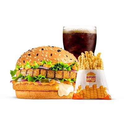 Chicken Cheese Burst meal