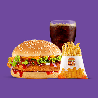 K - Chicken Burger Shot Meal