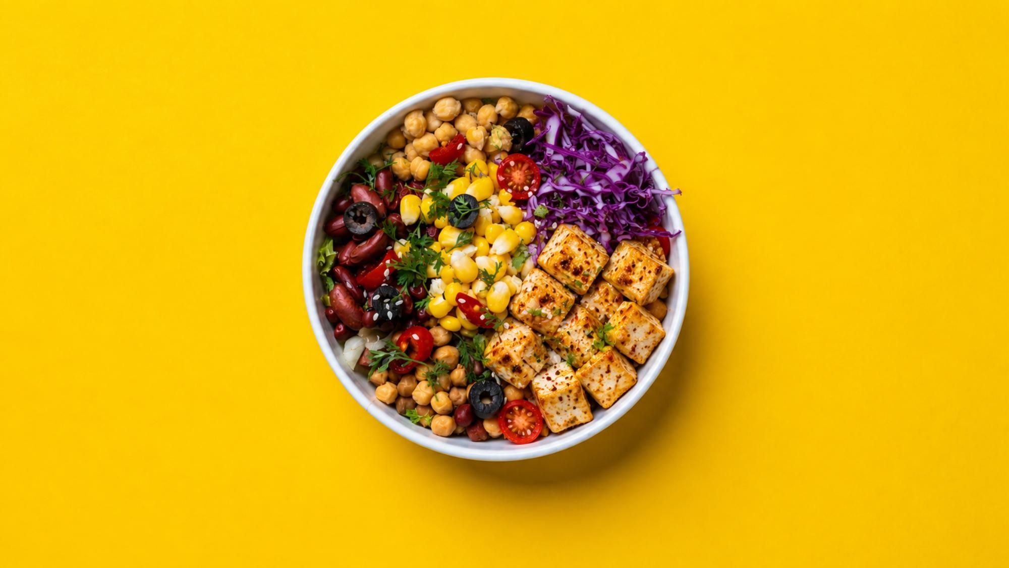 Paneer Bean Salad