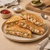 Paneer Delight Grilled Sandwich.