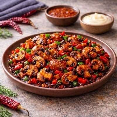 Chilli Mushroom Dry