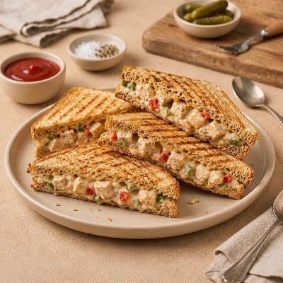 Paneer Delight Grilled Sandwich.