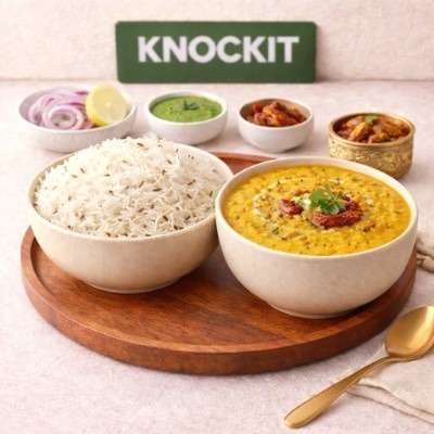Homely Yellow Daal  Rice