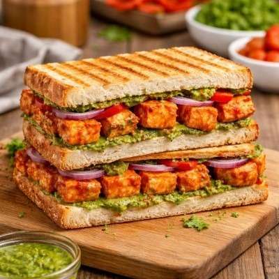 Protien Rich Paneer Tikka Sandwich