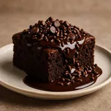BROWNI WITH HOT CHOCOLATE