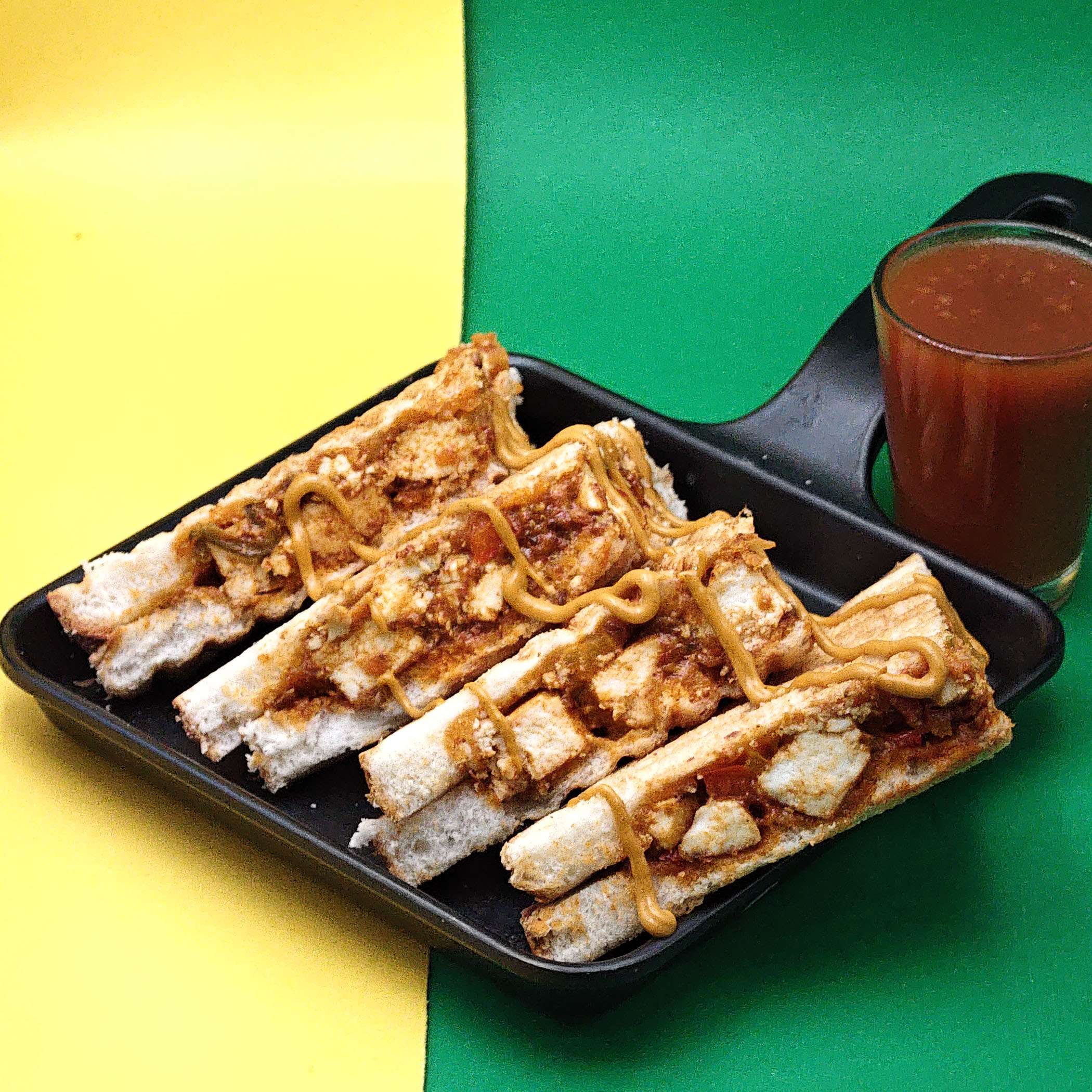 PANEER SCHEZWAN SANDWICH