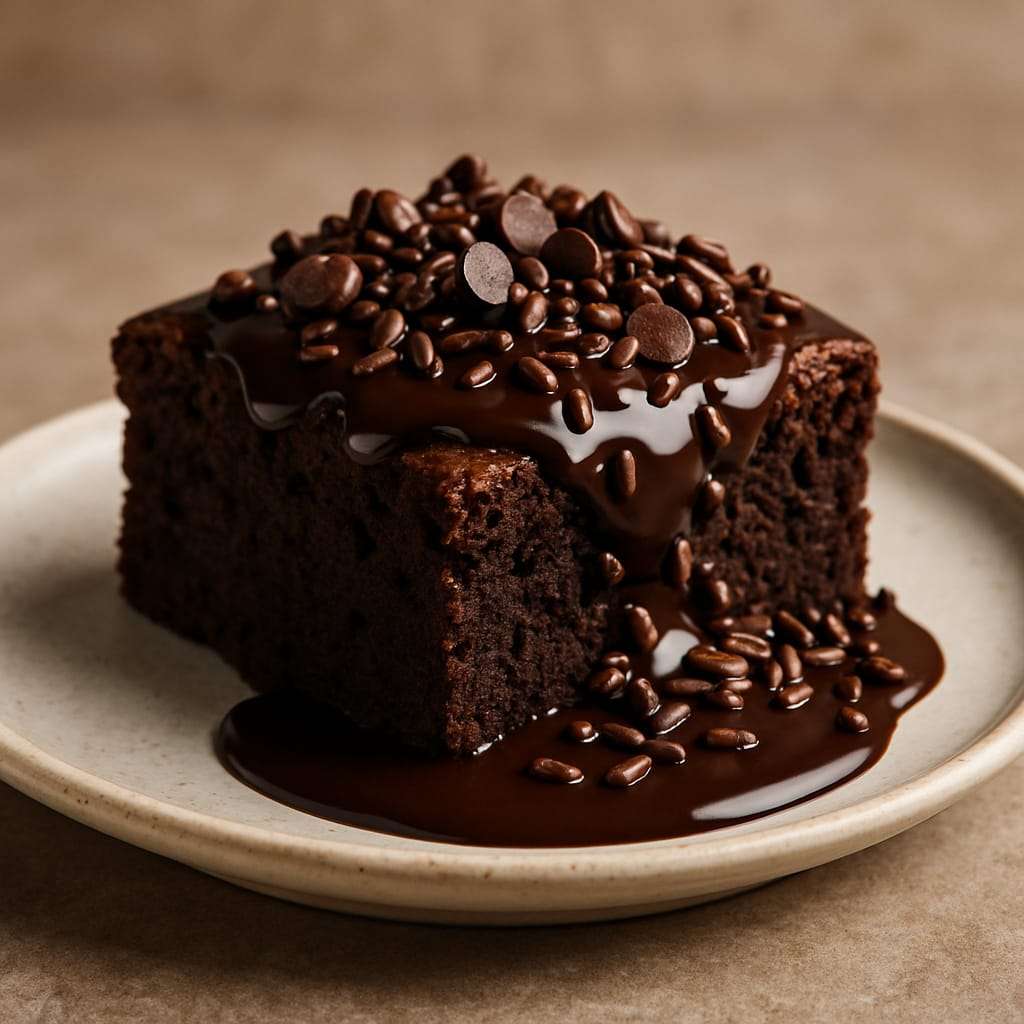 BROWNI WITH HOT CHOCOLATE