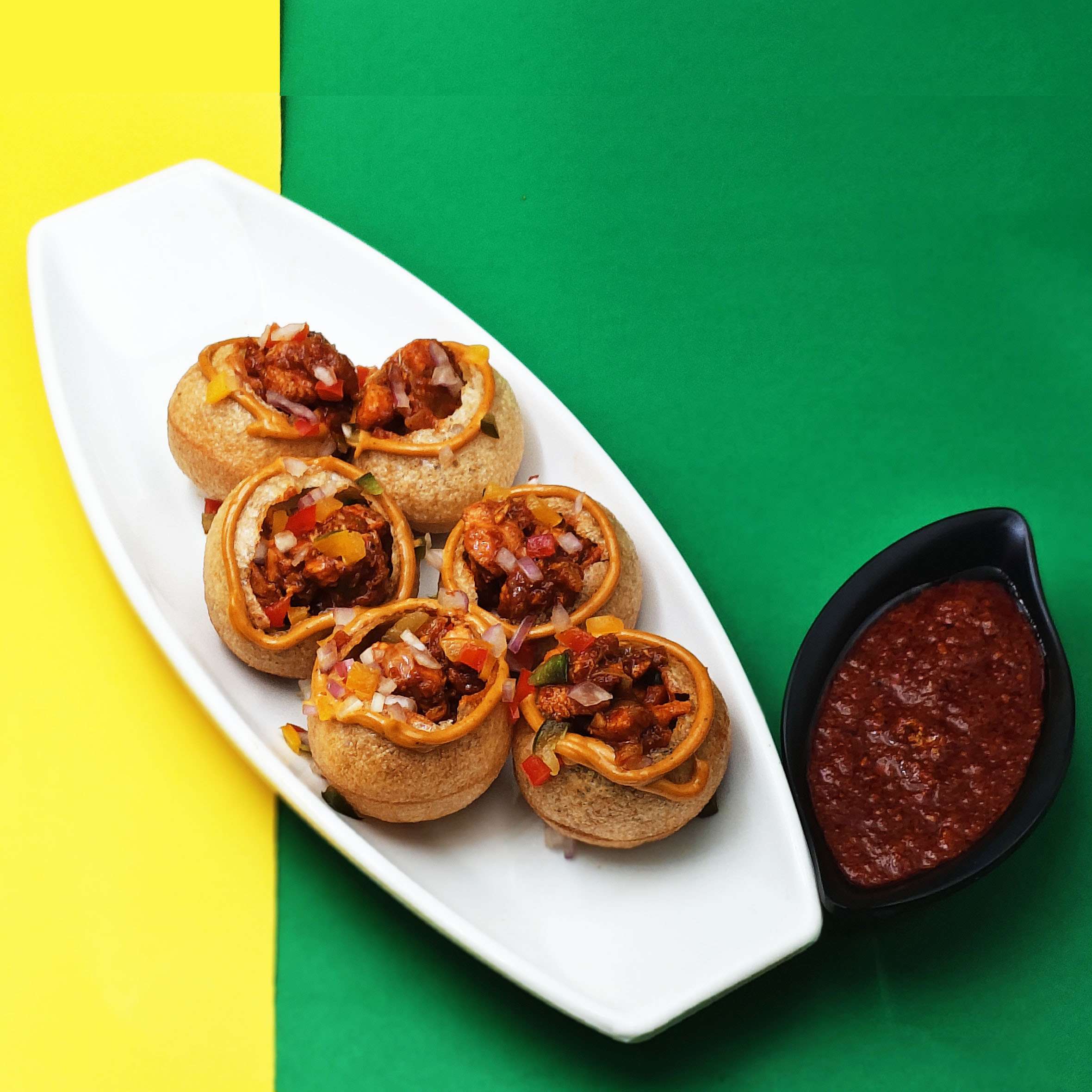 Spicy Chicken Blast Puchka