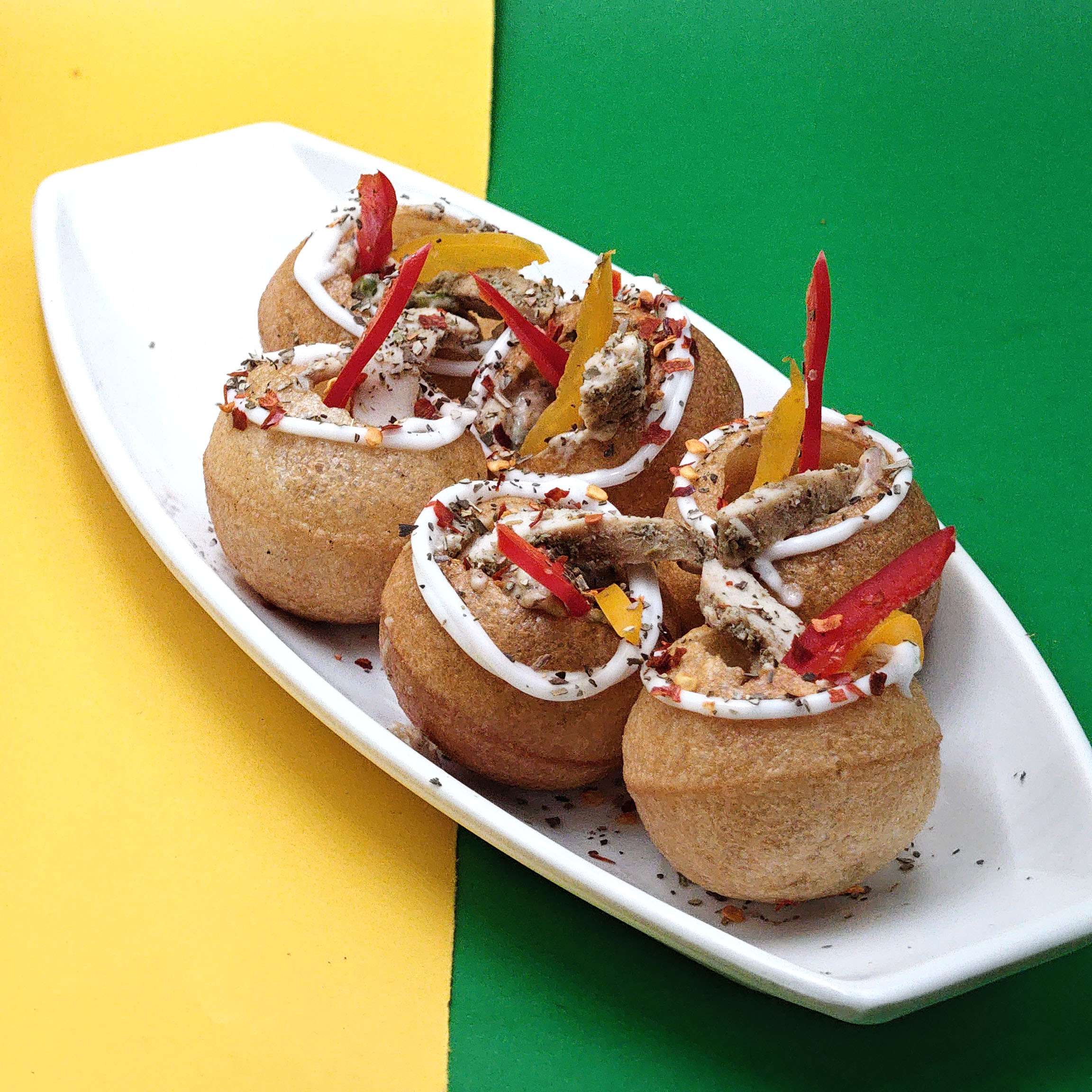 Non Veg Fusion Puchka [Sauce based NO water]