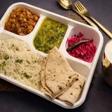 The High-Protein Chole Meal With Buttermilk (Roti- 2 Pcs, Jeera Rice, Chole Masala, Palak Dal)