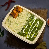 Creamy Palak Paneer & Ghee Rice Bowl