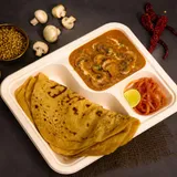 Classic Mushroom Masala & Flaky Paratha Meal (100% Wholewheat)