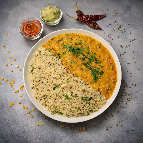 Dal Fry With Jeera Rice