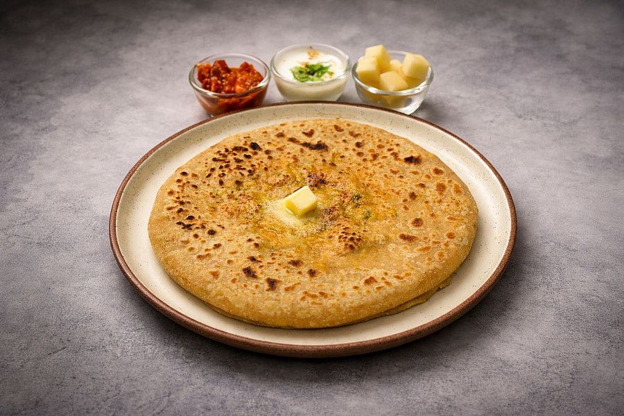 Stuffed Aloo Paratha Meal