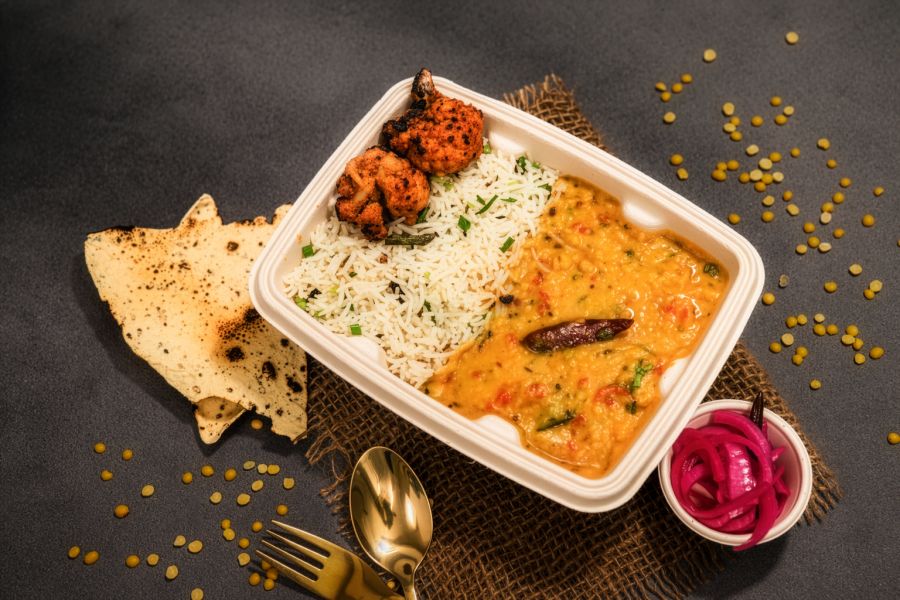 Dal Tadka & Jeera Rice Bowl