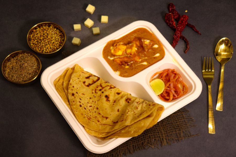 Royal Paneer Butter Masala & Flaky Paratha Meal (100% Wholewheat)
