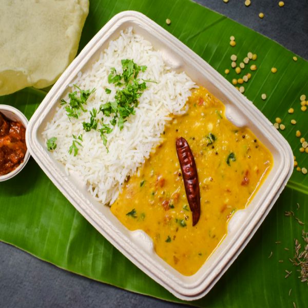 Tomato Pappu With Avakaya Bowl