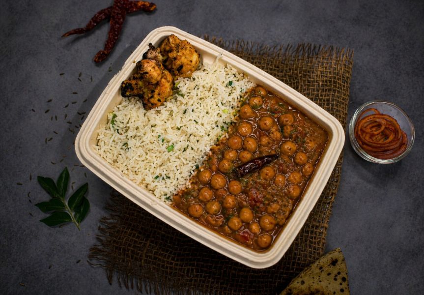 Desi Chole & Jeera Rice Bowl