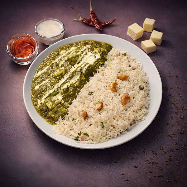 Palak Paneer With Ghee Rice