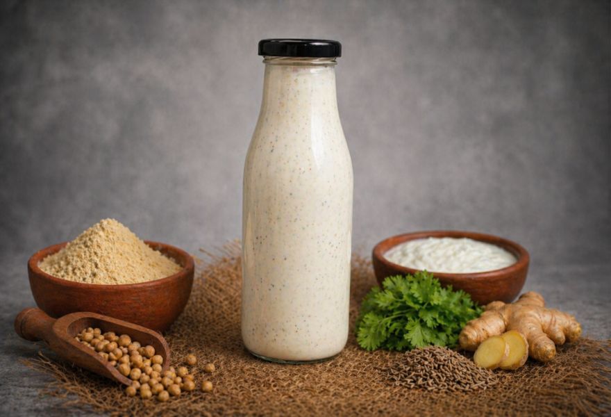 Protein-rich Sattu Buttermilk