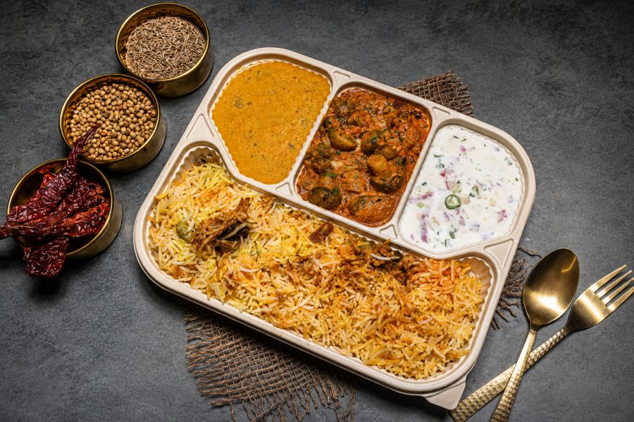 Deccan Mushroom Biryani Meal