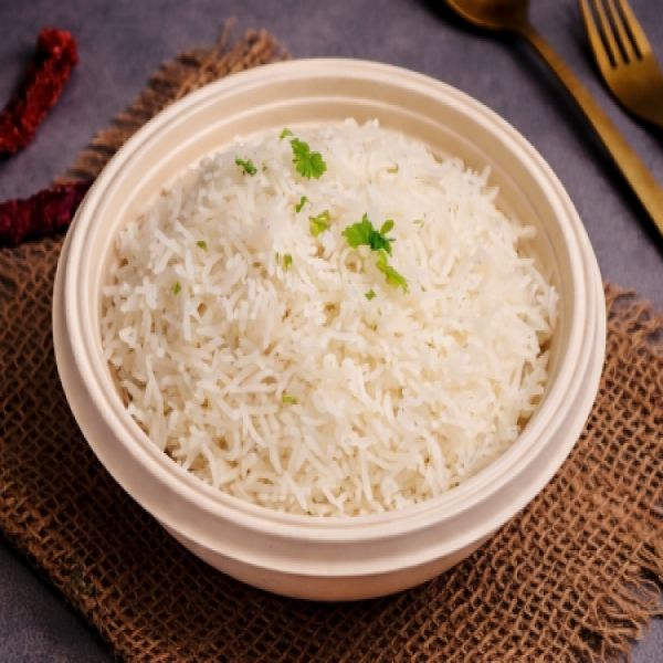 Steam Rice & Masala Papad