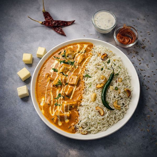 Paneer Butter Masala With Ghee Rice