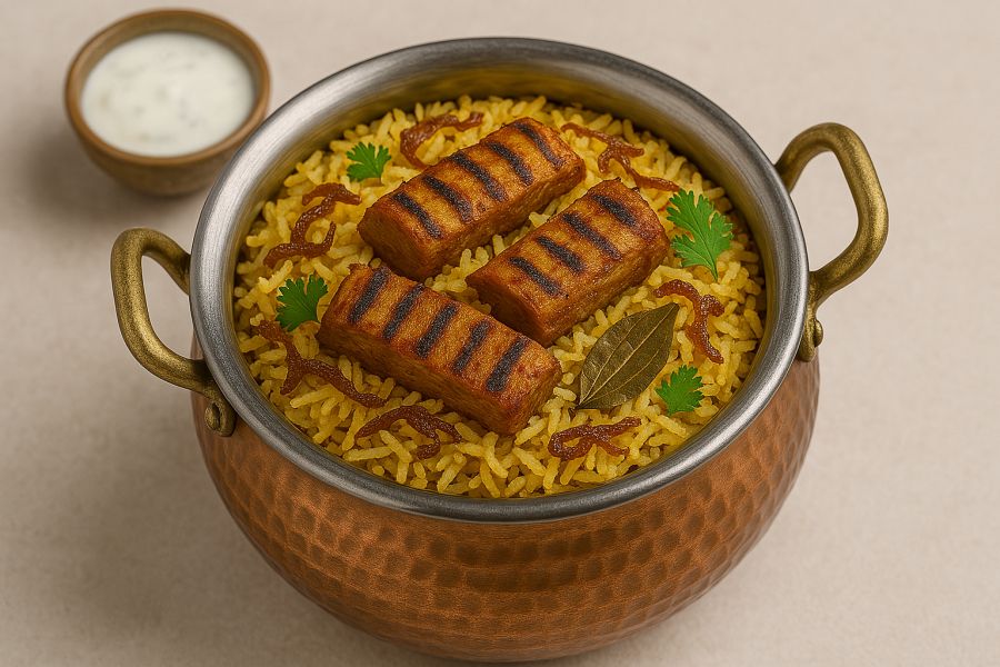 Soya Chaap Biryani